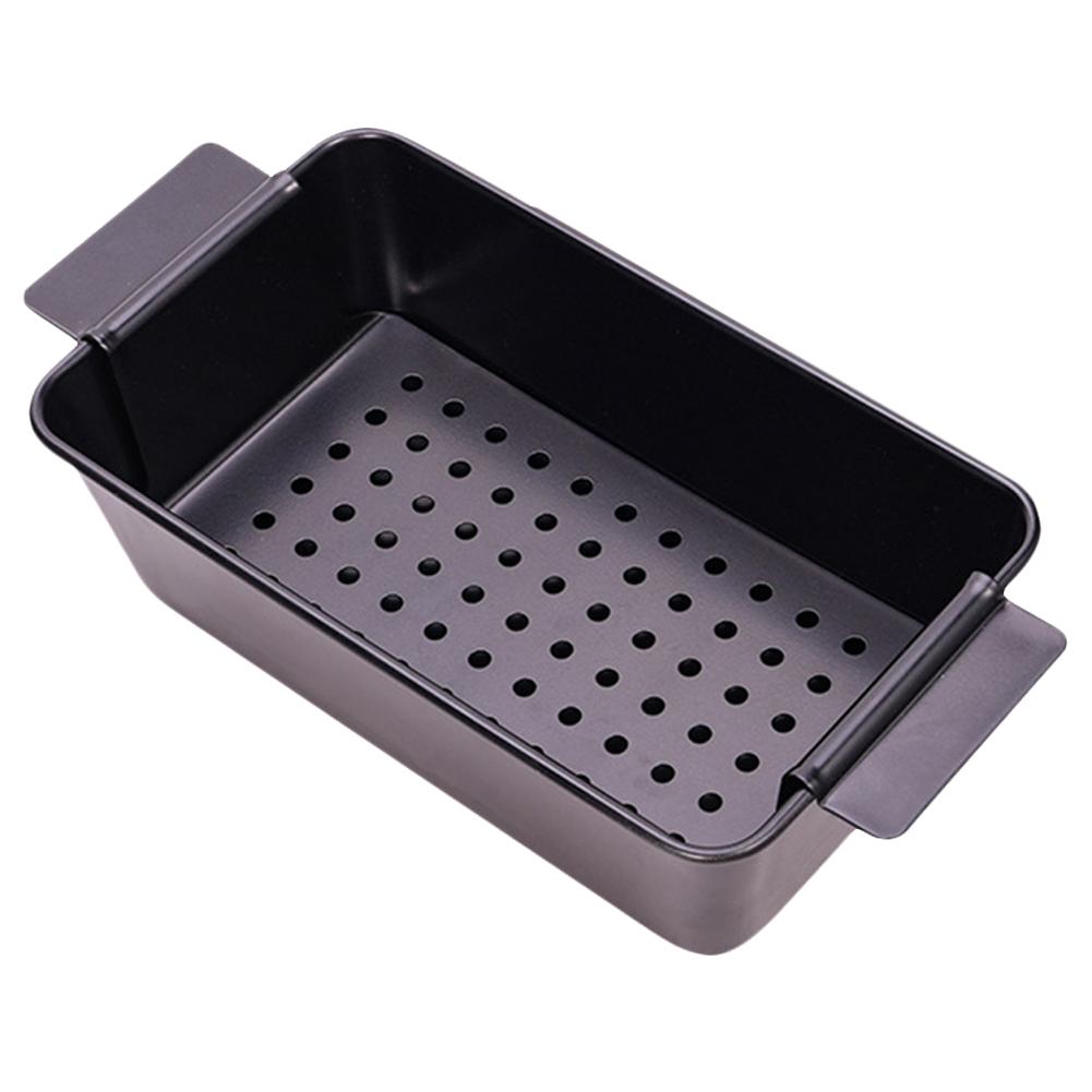 Meat Pie Metal Baking Pan W/ Detachable Drain Tray Toast Mold Household Bread Pan Nonstick Bread Bake Mold for Baked Loaves