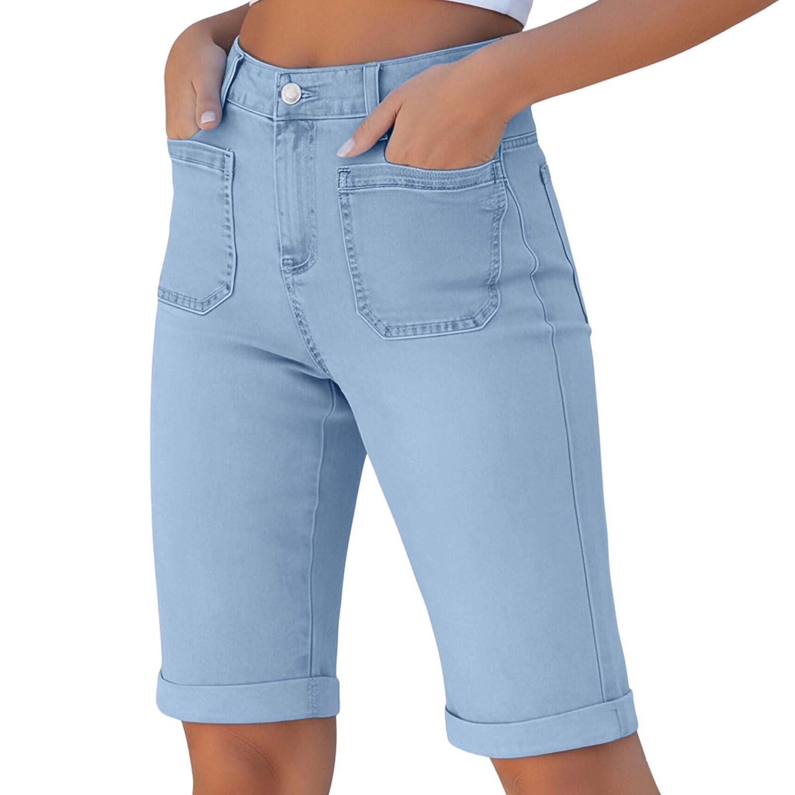 Ladies  Casual  Versatile Fashionable Denim Shorts XL