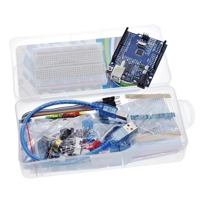 400 Tie-points Breadboard DIY Project Starter Kit For Arduino UNO R3 Kit Electronic Component Set With Box