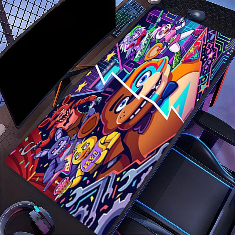 Five Nights at Freddy's Druck-Mauspad, für Tastaturauflage Laptop-PC-Matte für Büro-Heimgebrauch, Schreibtischdekoration, Perfektes Geburtstagsgeschenk für Gamer