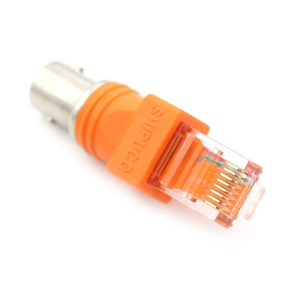 Coupler Coaxial Computer Cables Chassis Panel Adapter RJ45 To RF Connectors BNC Female To RJ45 Male