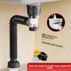 Deodorizing Drain Pipe Set for Wash Basins - Horizontal Row Design