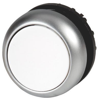 M22-DL-W Drive, Illuminated Flat White Push-button with Spring Return