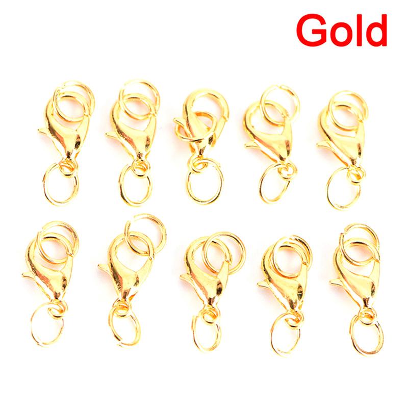 20Pcs Boho Style Lobster Claw Clasp Jump Ringsnecklace Snap Chains Connector Set