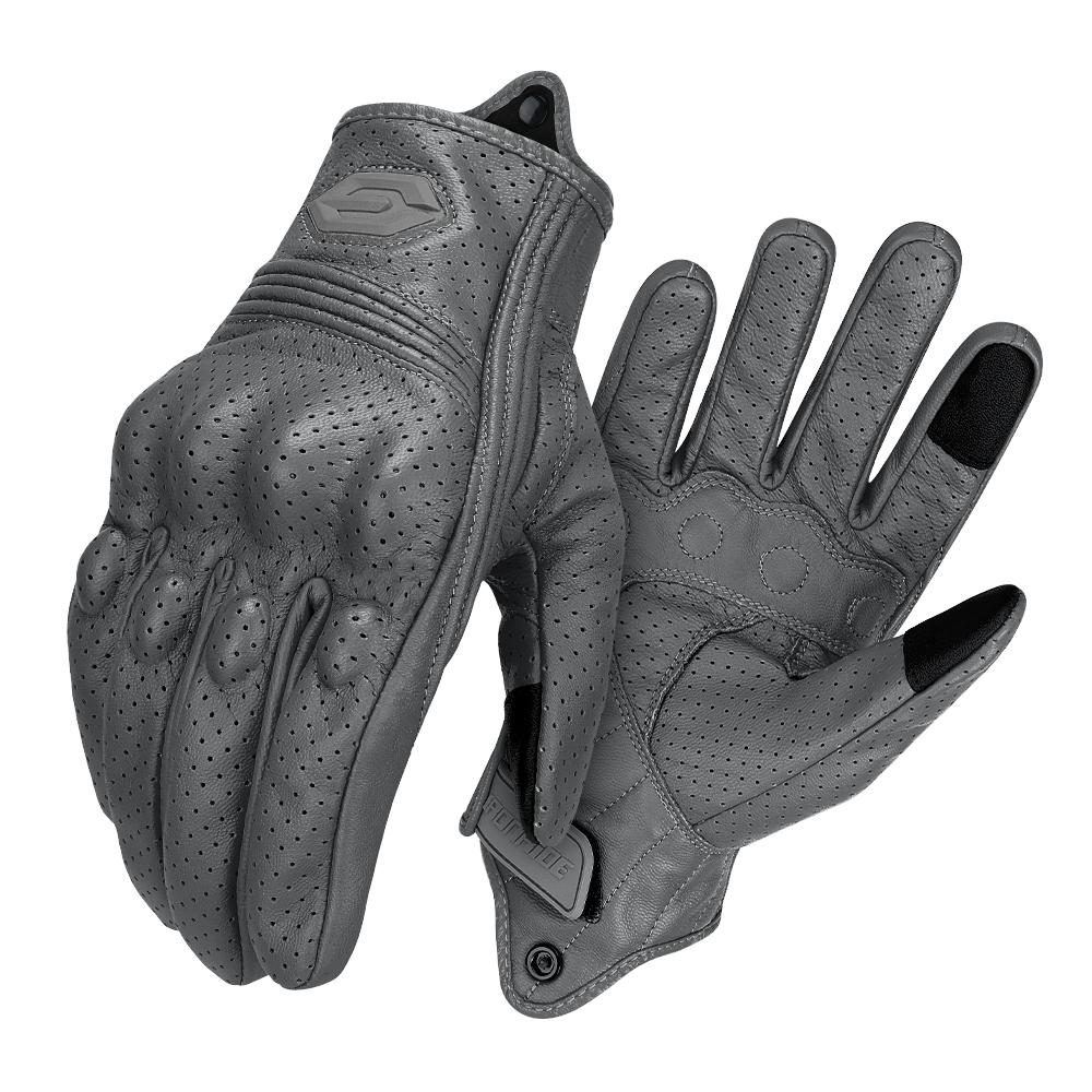 Motorcycle Gloves Breathable In Summer And Warm In Winter Off-road Motorcycle Anti Fall Touch Riding Gloves Retro Leather Gloves