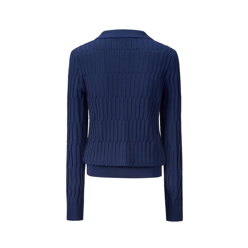 GIOVANNI VALENTINO Women's Long Sleeve POLO Knit Sweater