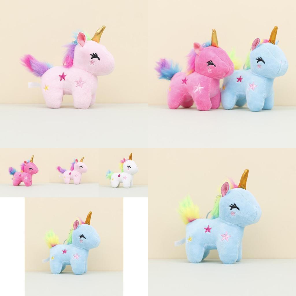 Entzückender Einhorn Plüsch Schlüsselanhänger Niedliches Stofftier Hochzeitsgeschenktüte Anhänger