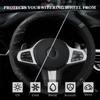 Car Steering Wheel Cover Embroidered Colorful Diamonds Breathable Design No Inner Ring Needed Car Steering Wheel