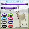 Adjustable Goat Collar with Bell Breathable Sheep Collars Set Portable Livestock Collar  Ranch