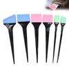 6cs Random Color Silicone Hair Dyeing Brush Spatula Brush Mixing Stirrer Kit For Hair Pro Salon Hairderssing Styling Tools