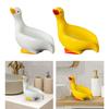 Ceramic Duck-Shaped Soap Dish with Self-Draining Design  for Shower Bathroom Kitchen Tub Sink Tray