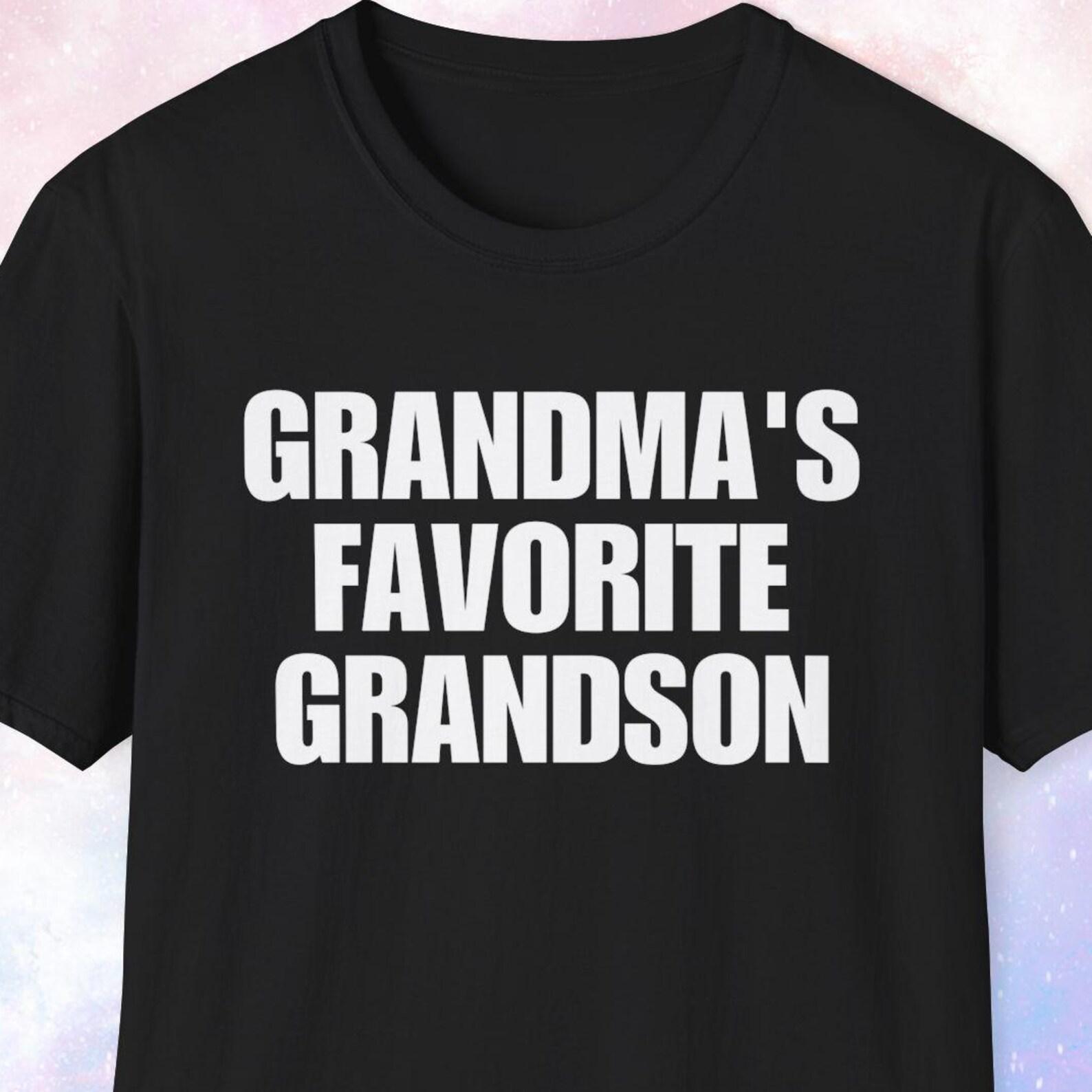 Grandma s Favorite Grandson Shirt, Grandma s Favorite Shirt, Grandma s Favorite Grandchild Shirt, Funny Sweater, Prank Shirt, Gag Gift M