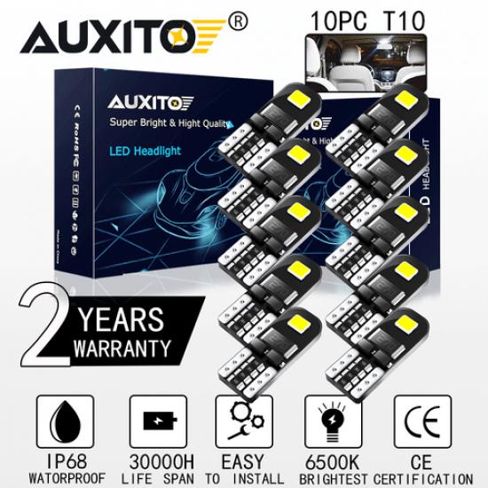 10X T10 2825 168 194 CANBUS 2835SMD LED Map Reading Light  Interior Lights Bulb