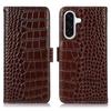 Compatible For Samsung Galaxy A17 5G / A17 4G / A26 5G / A16 5G / A16 4G Case Crocodile Texture Genuine Cow Leather Phone Wallet C