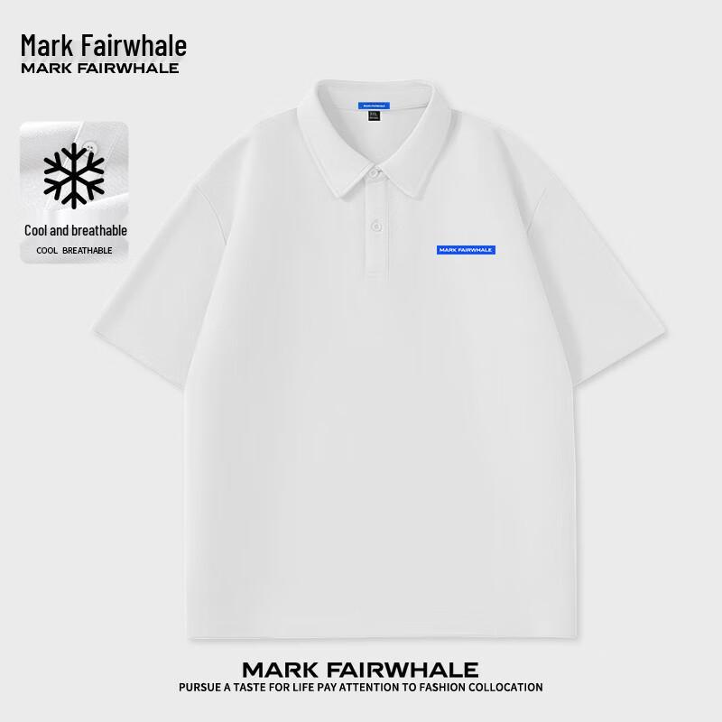 Mark Fairwhale Men's Breathable Cotton Blend Short Sleeve Polo Shirt