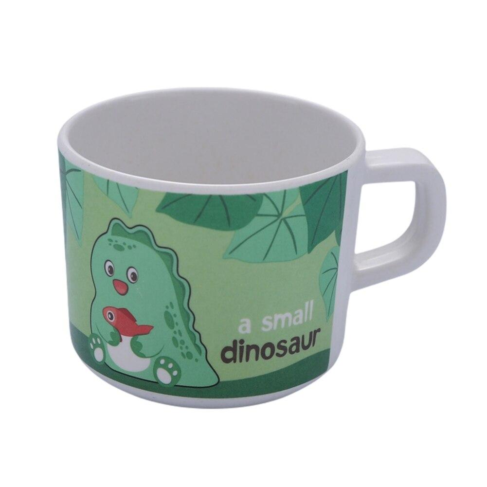 Bambusfaser Kinder Wasserbecher Milchbecher mit Deckel Cartoon süß
