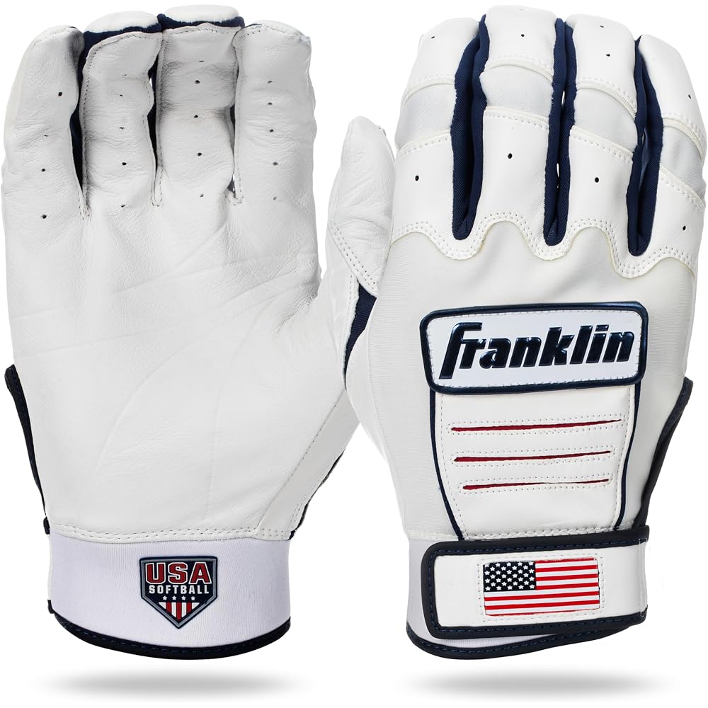 Franklin CFX Women s Batting Gloves White Navy Size S