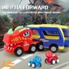 Exciting Double Layer Dinosaur Transport Truck With Lights Sounds And Inertia Features