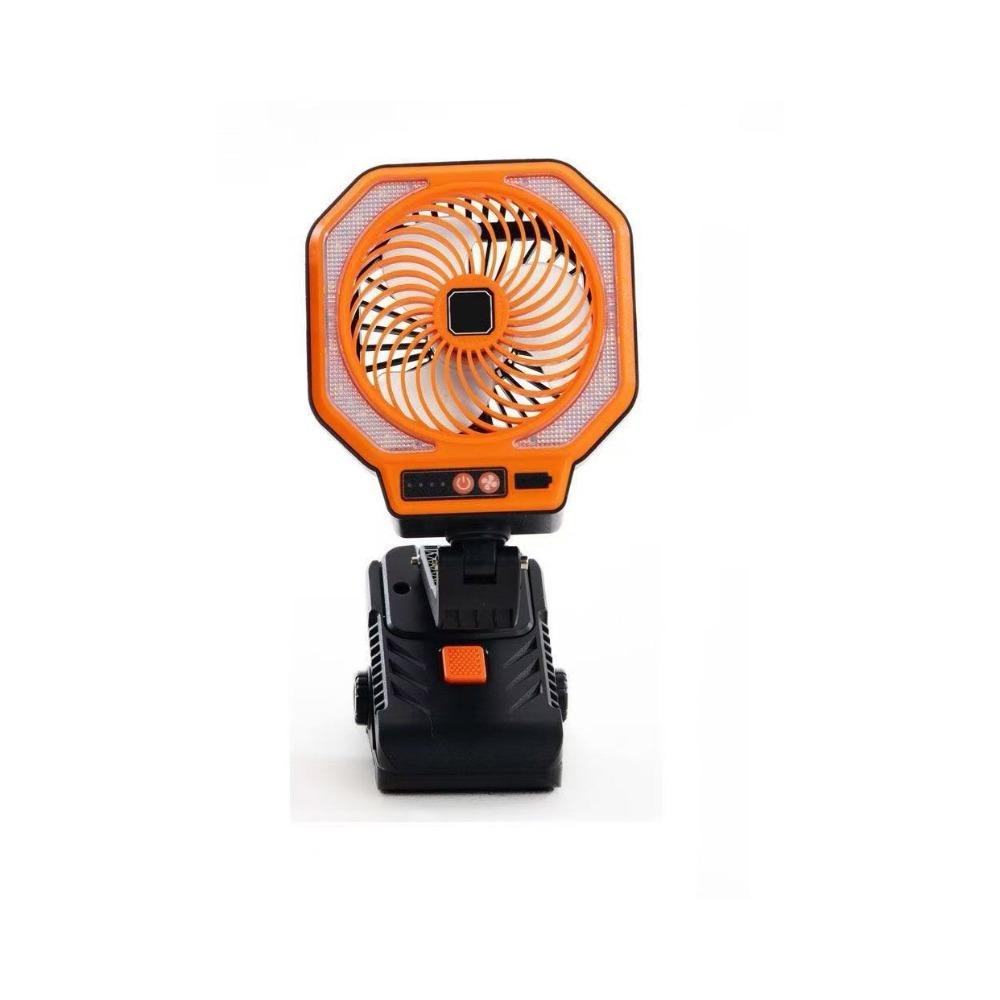 Foldable Design Camping Fan With Clamp Rechargeable Fan Lamp Multifunctional Fan Camping Use