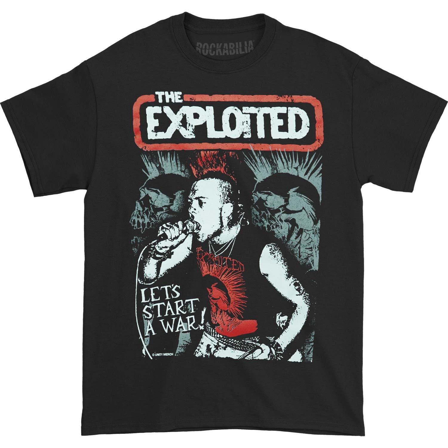 Men s Exploited The Exploited - Start A War T-shirt XX-Large Black M