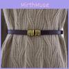 Leather Waist Belt For Women Summer Fashion Slim Genuine Leather With Gold Buckle For Dress And Casual Wear