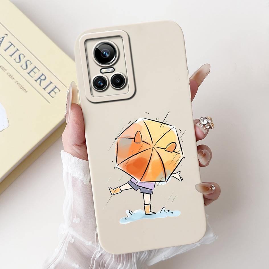 For Realme GT Neo 3 Case RMX3561 RMX3560 Shockproof Cover Fashion Tulip Soft Silicone Matte Phone Cases For Realme GT Neo3 Coque