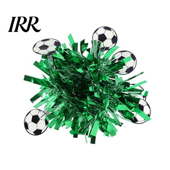 Sports Fan Wrist Accessory Soccer Theme Flower Cheerleader Pom Wristband Game Performance Football Gear Dance Ball for Events Day Party Favors