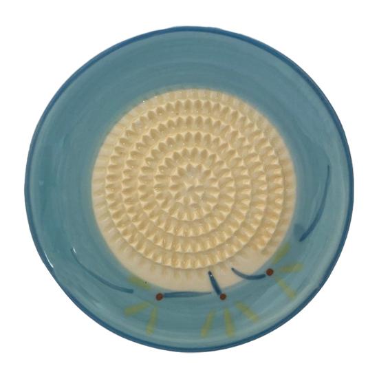 Ceramic Ginger Grater Plate, Manual Garlic Mincer Dish, Multifunctional Masher for Food, Kitchen Grinding Bowl for Ginger Garlic Puree