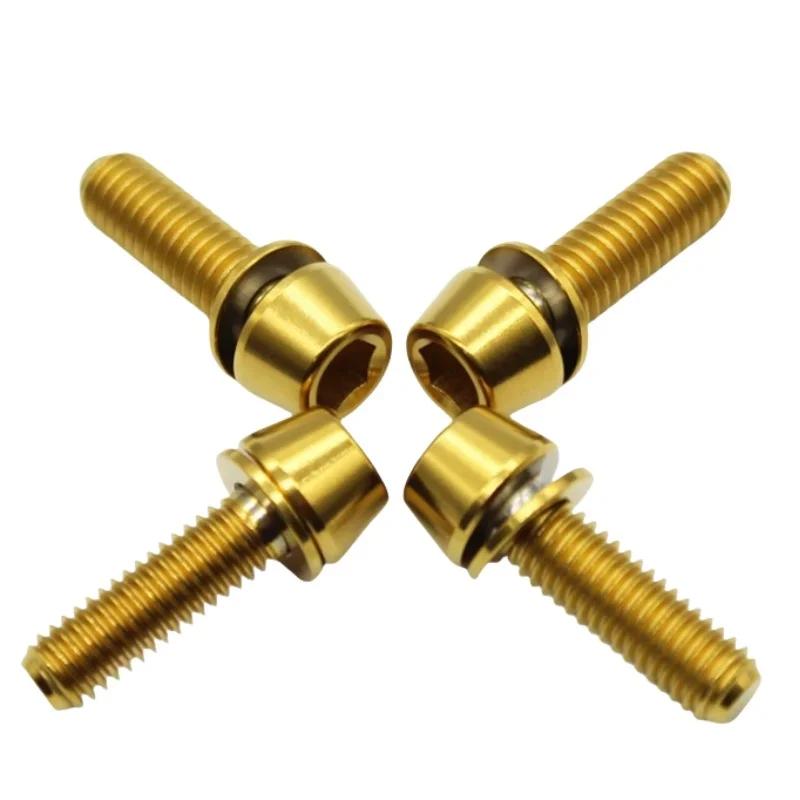 Bicycle Steering Handlebar Stem Screws Bolts M5 M6 20mm Colorful Stainless Steel Bike Spacers Hot Sale