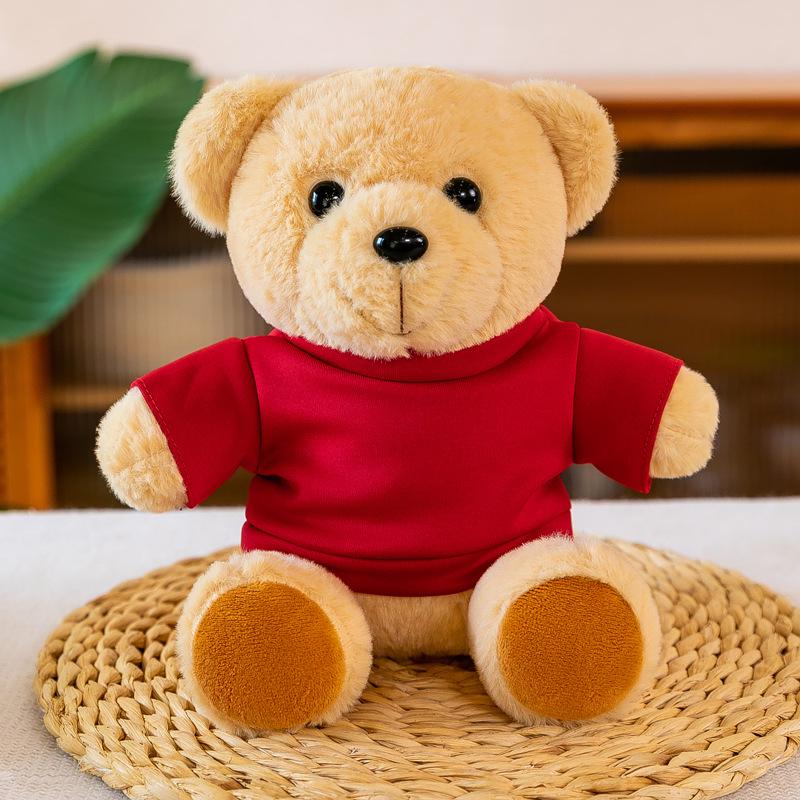 Custom Logo Teddy Bear Plush Toy - Cute Little Bear in Clothes for Gifts & Events