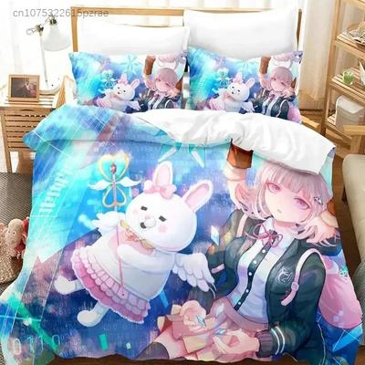 Anime Danganronpa V3 Chiaki Nanami Bettwäsche-Set Bedrucktes Bettwäsche-Set Mit Kissenbezug Bettbezug Weich Queen King Size Bettwäsche Zuhause