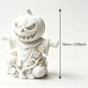 Gothic Pumpkin Scarecrow Figurines 3D Printed Miniature Halloween Leaf Spooky Lantern Statues Desktop Ornaments Home Decor Gifts