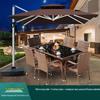 Longchan Outdoor Dining Set with Solar Umbrella