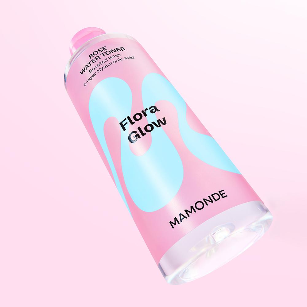 Mamonde Flora Glow Rose Water Toner 300ml - Hydration Care, Korean
