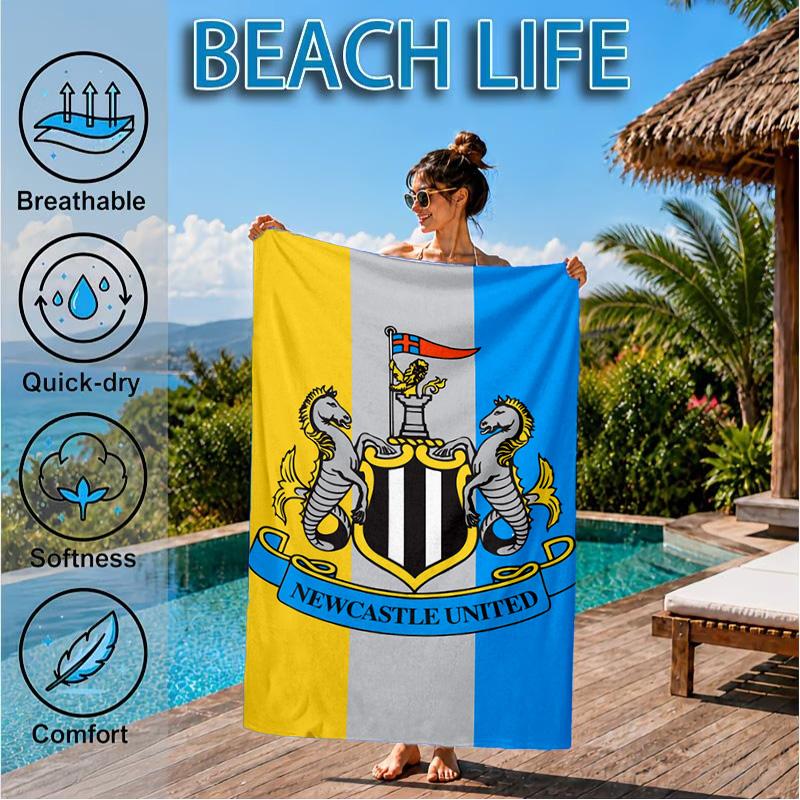 United Crest Printed Microfiber Beach Towel, Soft And Absorbent, Quick-Dry, Ideal for Summer Travel, Beach Essential, Swimming Pool