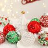 25PCS Weihnachtsschmuck Boutique PET Bemalte Weihnachtskugel-Set Weihnachtsbaumdekoration Kugeln Weihnachten Festival Home Decor