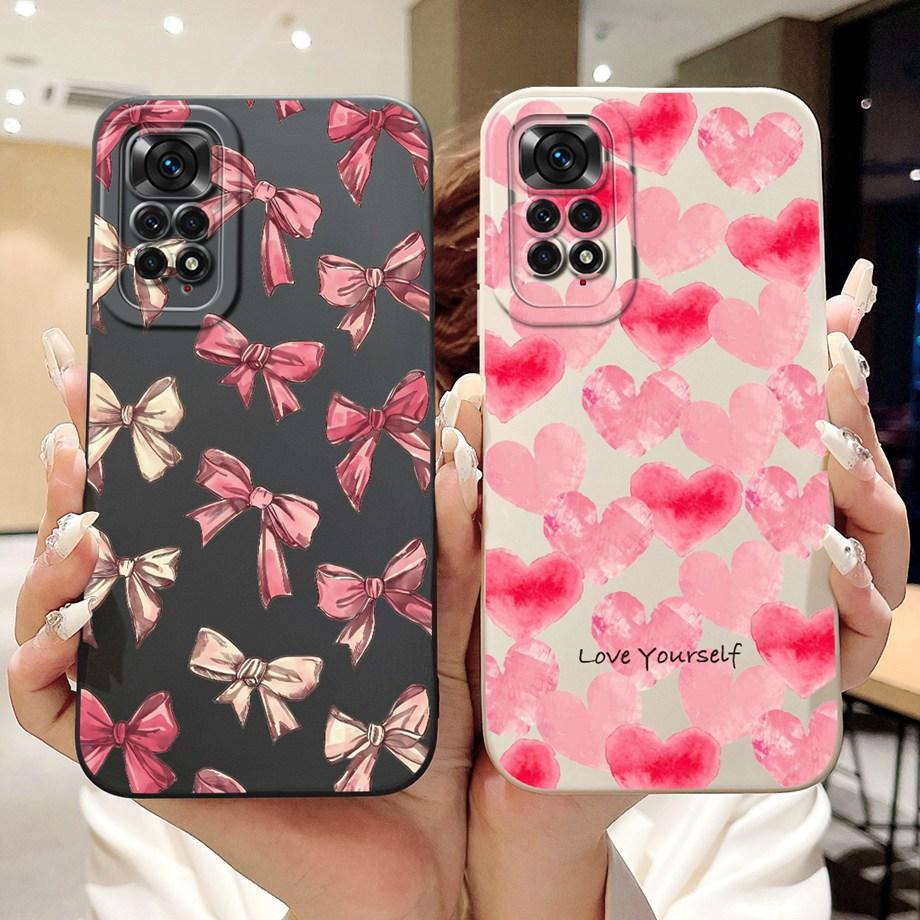 Case For Xiaomi Redmi Note 11 11s 11 Pro Pro+ 4G 5G Phone Case Note 11T Soft Silicone Funda Women Fashion Flower Printed Cover
