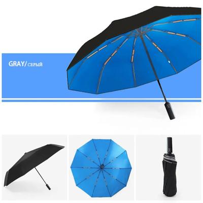 Enlarged Double-layer Rain and Sunny Dual-purpose Men's Umbrella with Double Keel Fully Automatic Umbrella