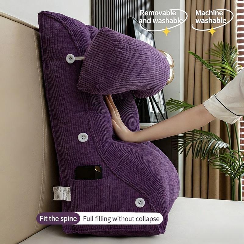 Thick Multifunctional Ergonomically Designed Reading Pillow,Triangle Cushion Featuring A Soft Large Cushion Perfect for Reading