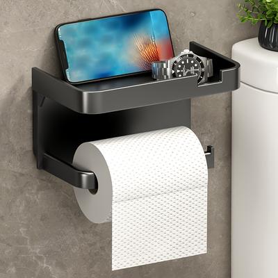 Wall-mounted Toilet Paper Rack Toilet Kitchen Thickened Plastic Storage Rack Toilet Paper Rack