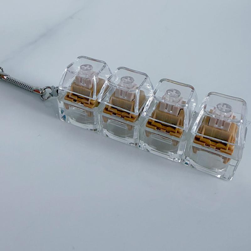 1/2/3/4/9 Tasten Tastatur Spielzeug Tastenkappe Schlüsselanhänger Stressabbau Fingerspitzen Gadget Dekompression Spielzeug Klicker Spielzeug