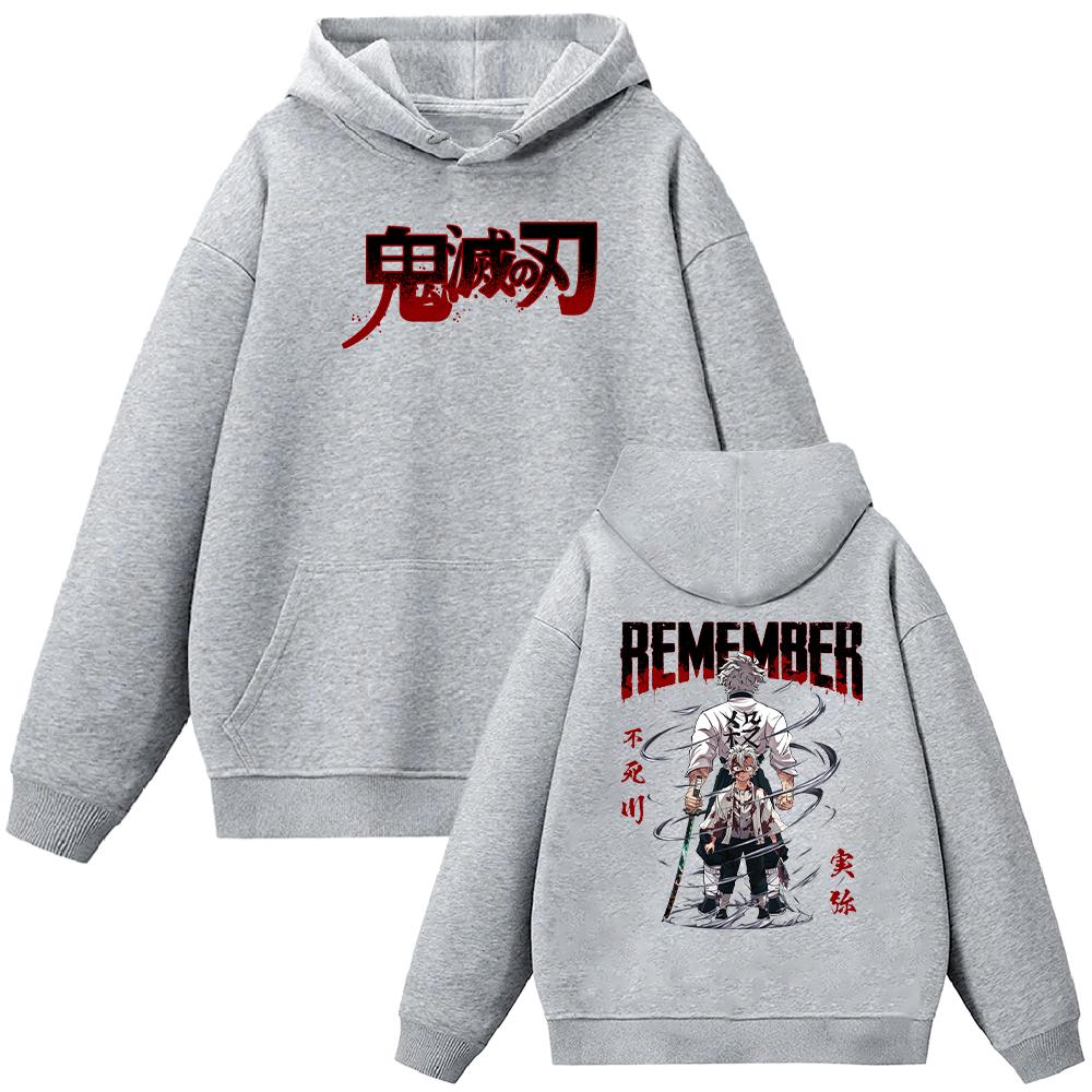 Аниме Demon Slayer Shinazugawa Sanemi Графический принт с капюшоном для мужчин и женщин — фото 4