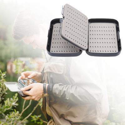 PE-Doppelschicht-Schwammpolster Outdoor-Angelzubehör Köder Fliegenhaken-Etui Köderaufbewahrung