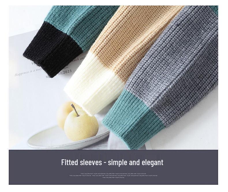 Men's Casual Half-High Collar Sweaters - New for Autumn/Winter 2024