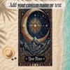 Cosmic Theme Soft Beach Towel Personalized Custom Name Text Towel Portable for Beach Pool Travel