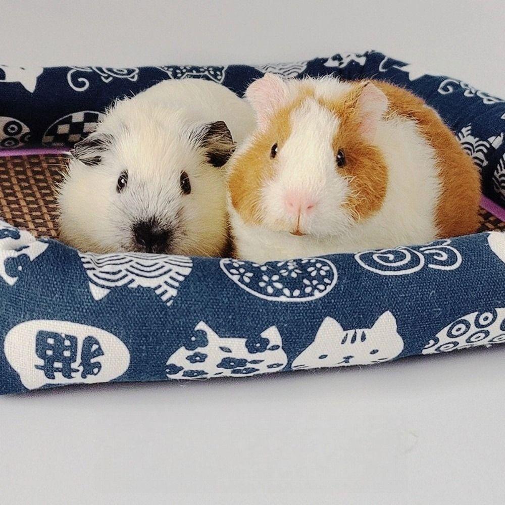 Canvas Hamster Sleeping Bed Washable Rodents Cushion New Hamster Nests  Pet Supplies