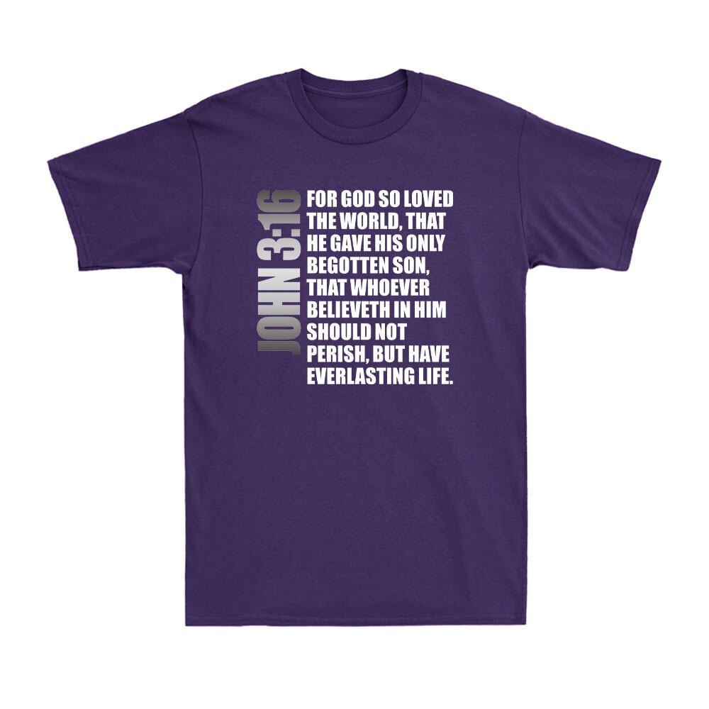 John 316 Christian Bible For God So Loved The World Christian Faith Tshirt