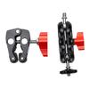 Super Clamp with Dual Ballhead Magic Arm Camera Clamp Mount Kit with 1 4  20 and 3 8  16 Thread for Monitor Flash Light