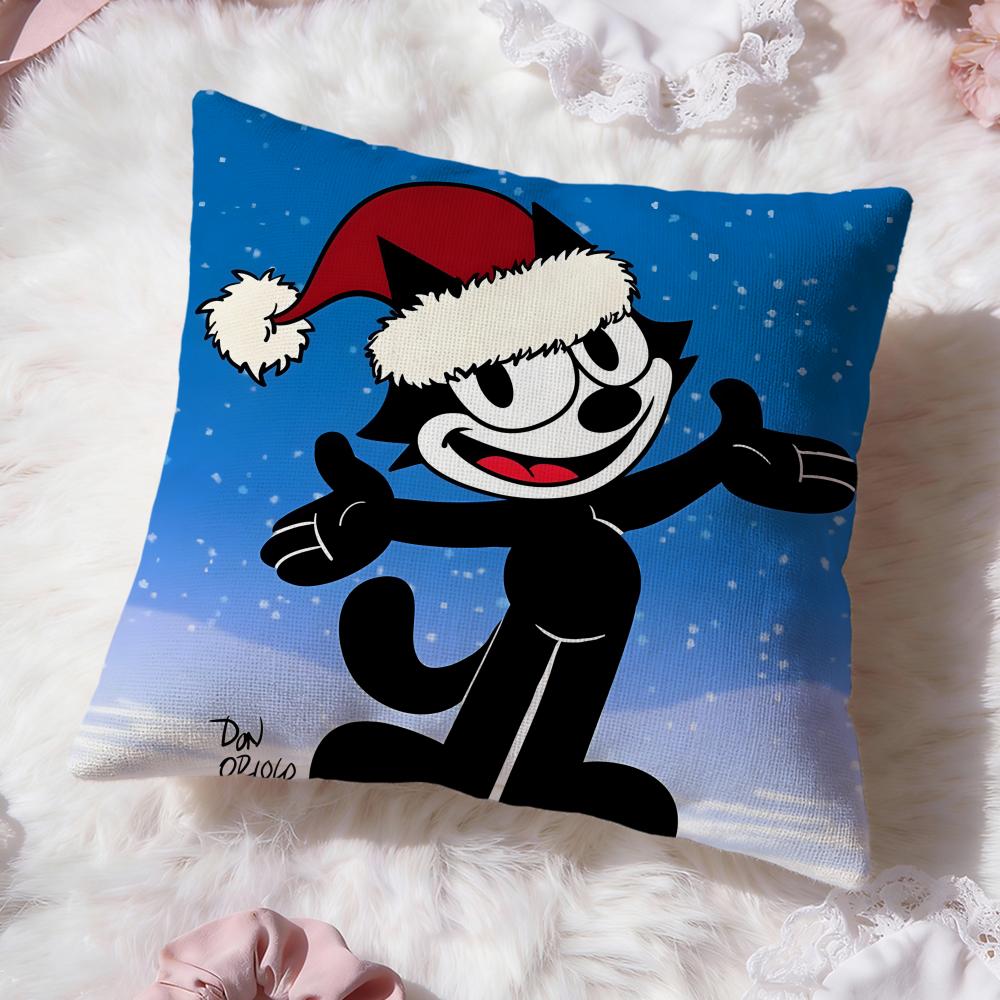 cute f-Felix the Cat Cushion Cover Premium Comfort Reversible Pillow Cove -Two in One Design for Any Room & Car Interior