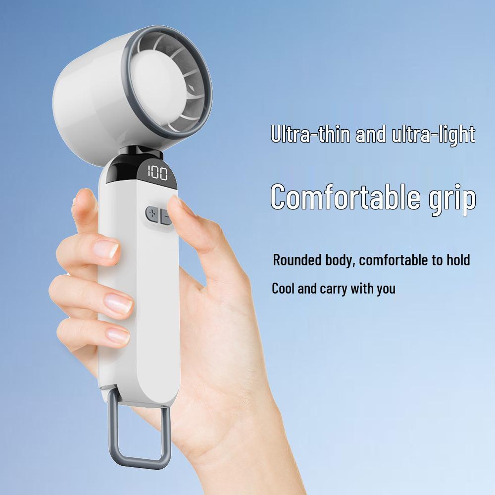 Turbo USB Compact Handheld Fan - Portable Air Conditioner with Rechargeable Battery